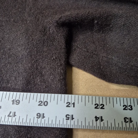 Barneys New York Brown Cardigan with Green and Gray Details - Picture 8 of 10